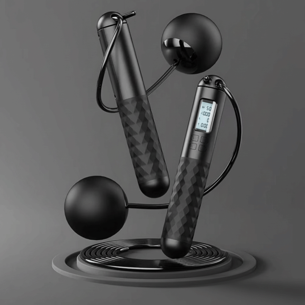 Smart Jump Rope Digital Counter - حبل قفز محمول بدون أسلاك مضاد