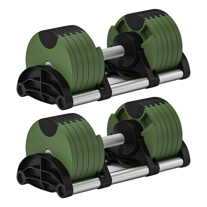 Adjustable Dumbbell Pair 40Kg - أثقال دامبلز دائرية قابلة للتعديل للتدريب