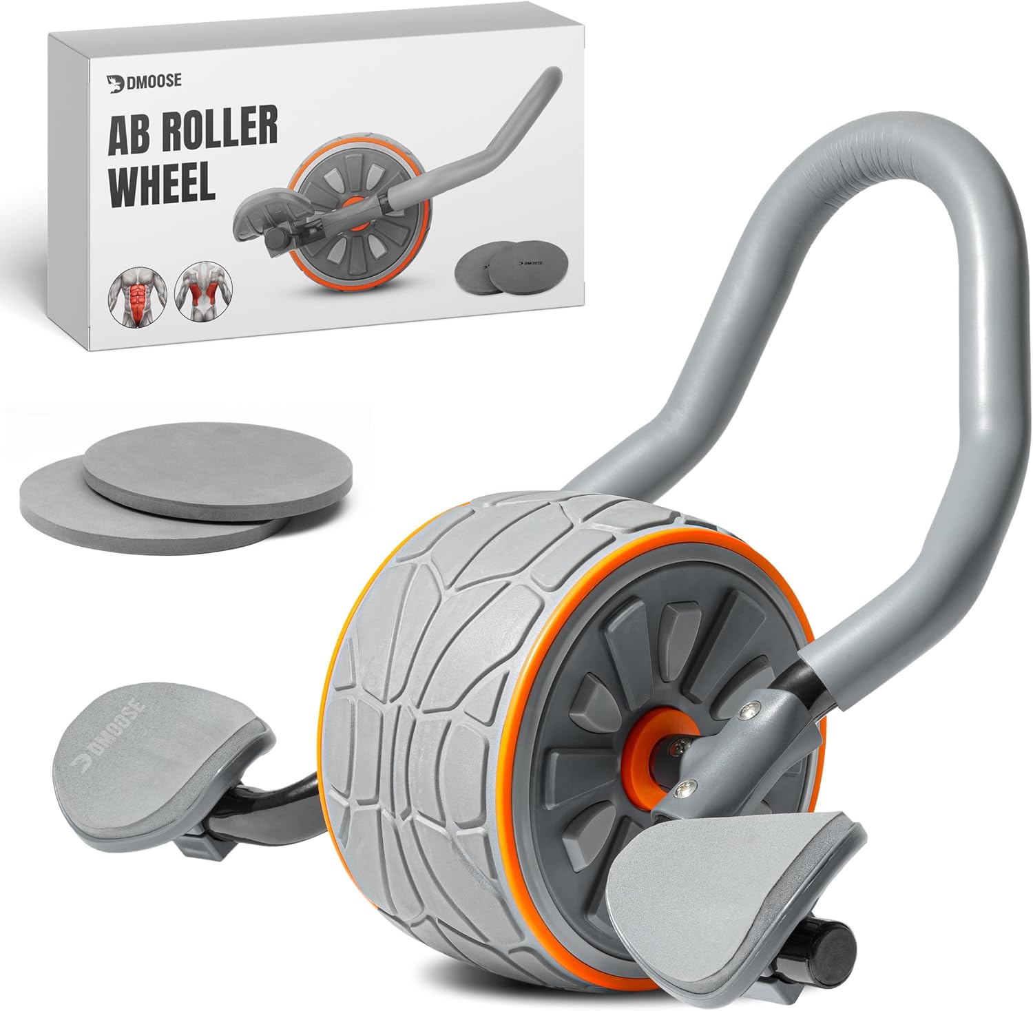 Ab Roller Wheel With Elbow Support - عجلة DMoose Fitness Ab Roller مع