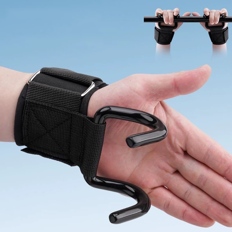 Wrist Wraps Weightlifting Support - 1 زوج رفع الأثقال هوك القبضات