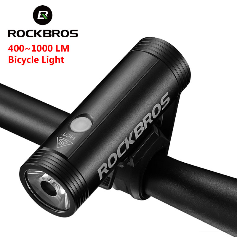 Rechargeable Bicycle Headlight 1000 Lumen - ROCKBROS الدراجة الخفيفة الجبهة الدراجات مصباح