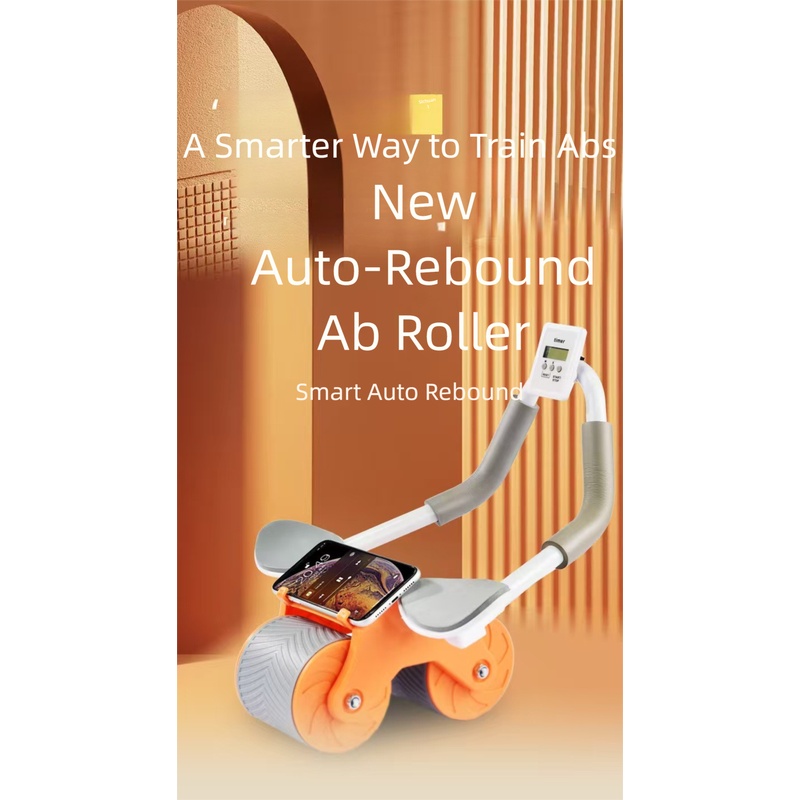 Ab Roller Wheel With Elbow Support - عجلة تمارين البطن ذاتية الارتداد مع