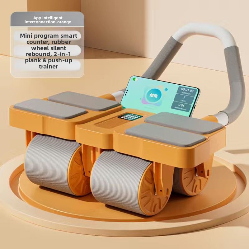 Ab Roller Wheel With Elbow Support - عجلة تمارين البطن بأربع عجلات مع