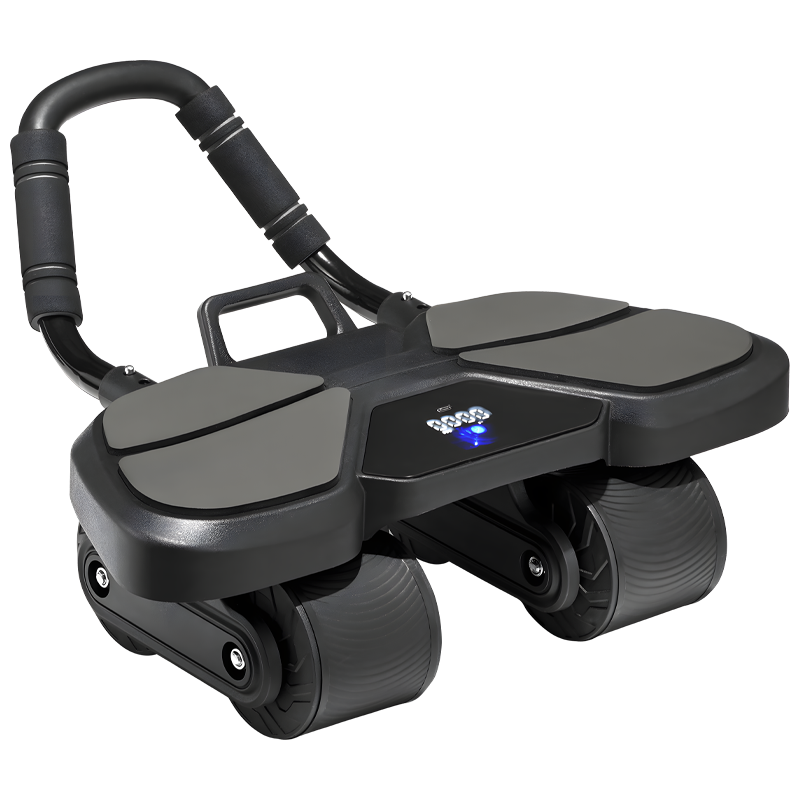 Ab Roller Wheel With Elbow Support - عجلة Ab باللون الأسود مع دعم