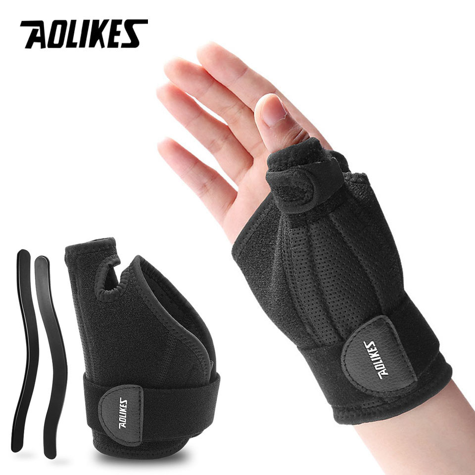 Wrist Wraps Weightlifting Support - AOLIKES 1 قطعة المعصم هدفين دعم