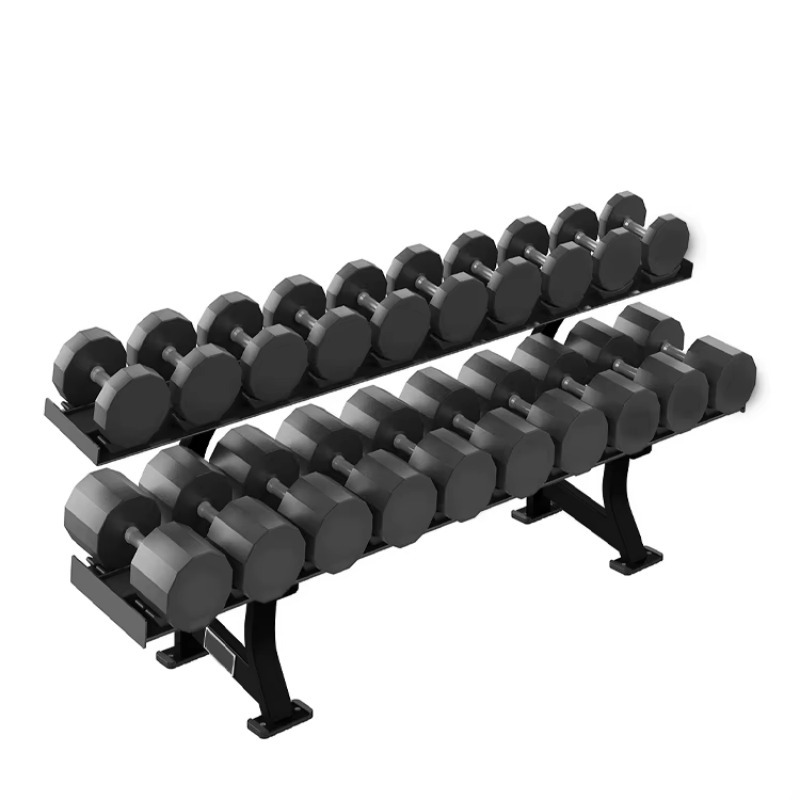Fitness Equipment - رف تخزين أثقال من طبقتين يتسع