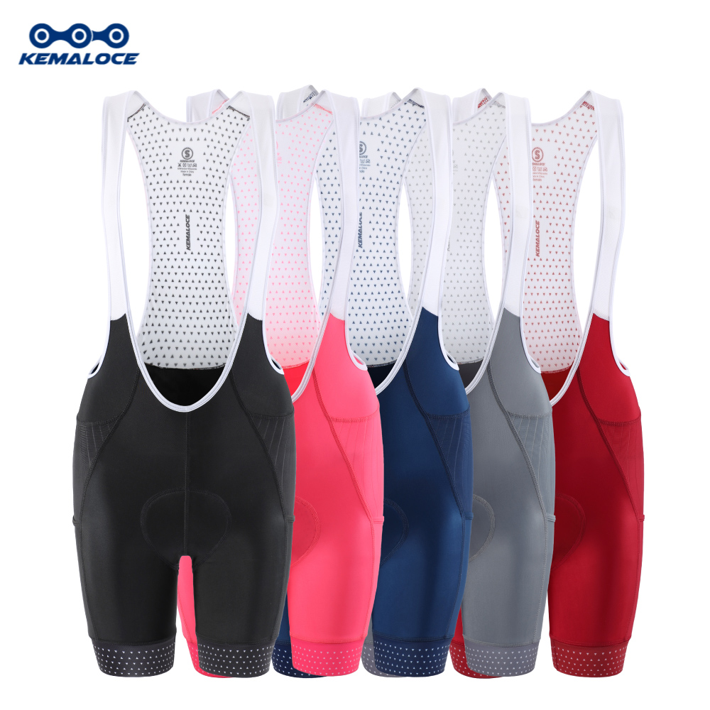 Padded Cycling Shorts 5D Gel - KEMALOCE المرأة الدراجات مريلة السراويل الأسود