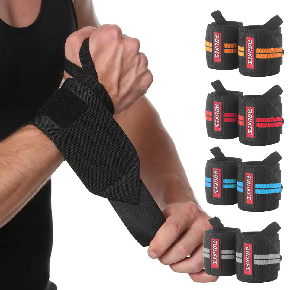Wrist Wraps Weightlifting Support - أربطة معصم AOLIKES للياقة البدنية ورفع