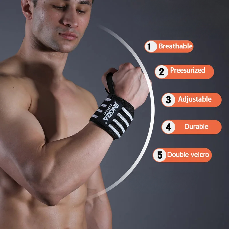 1 قطعة معصمه المعصم دعم هدفين  - مراجعة Wrist Wraps Weightlifting Support وسعره
