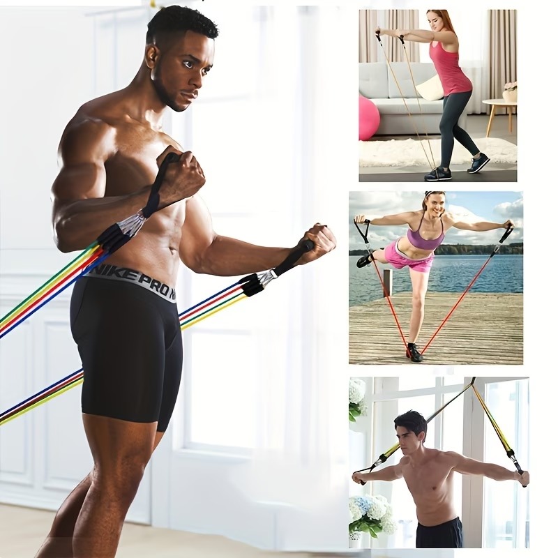 مجموعة أربطة مقاومة مع مثبت لل - مراجعة Resistance Bands Set With Handles وسعره
