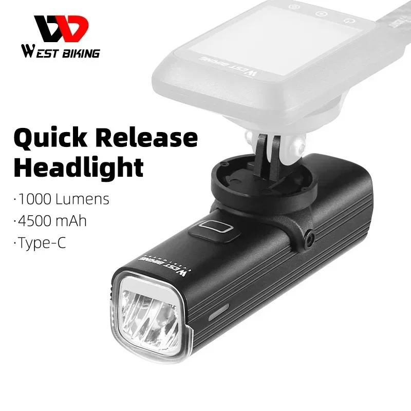 غرب ركوب الدراجات دراجة الإفرا - مراجعة Rechargeable Bicycle Headlight 1000 Lumen وسعره