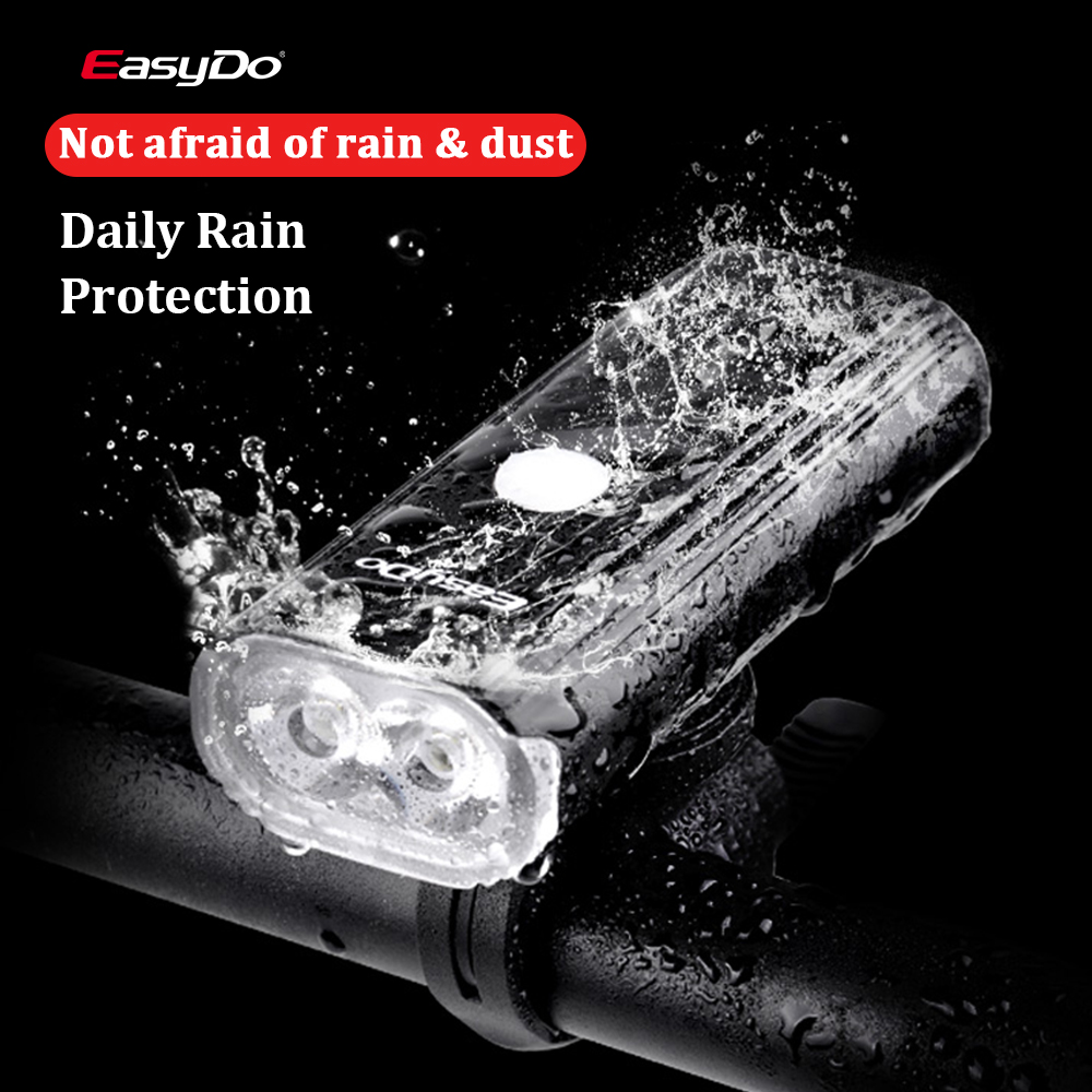EasyDo دراجة الجبهة ضوء USB قا - مراجعة Rechargeable Bicycle Headlight 1000 Lumen وسعره