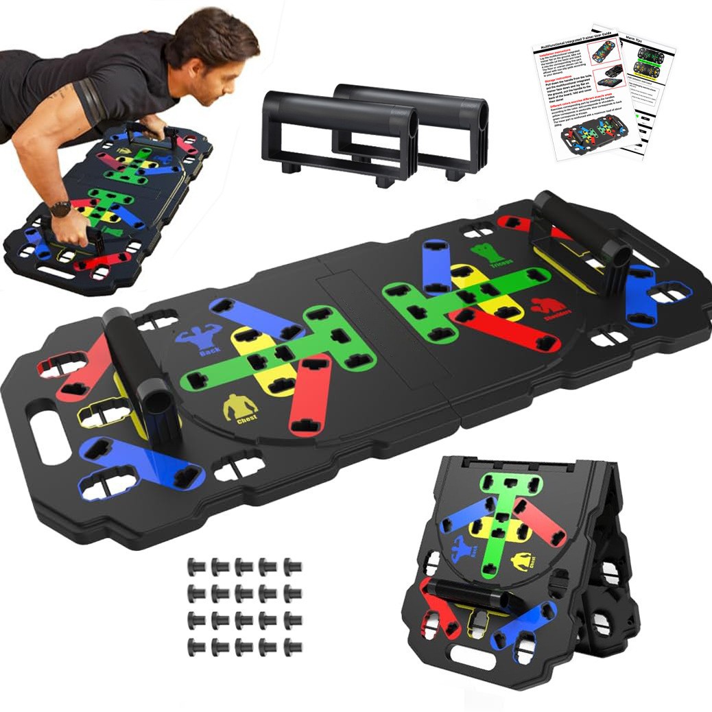لوح تمارين قابل للطي متعدد الو - مراجعة Push Up Board Foldable Multi Function وسعره