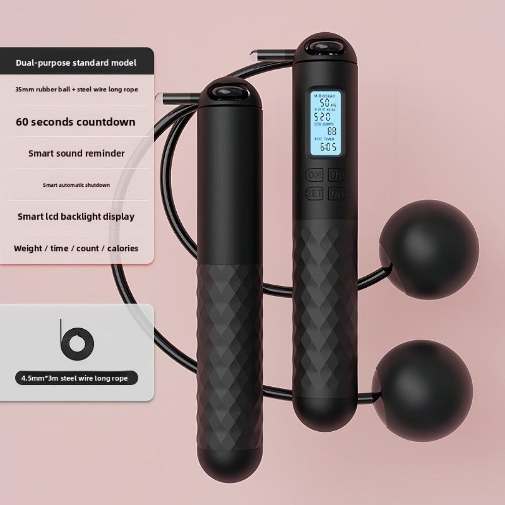 حبل قفز محمول بدون أسلاك مضاد  - مراجعة Smart Jump Rope Digital Counter وسعره