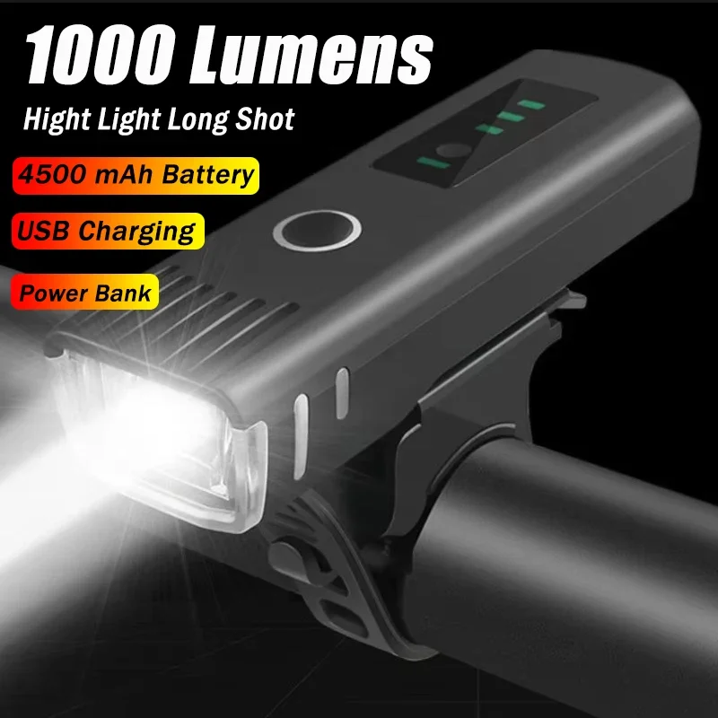 مصباح أمامي للدراجة بقوة 1000  - مراجعة Rechargeable Bicycle Headlight 1000 Lumen وسعره