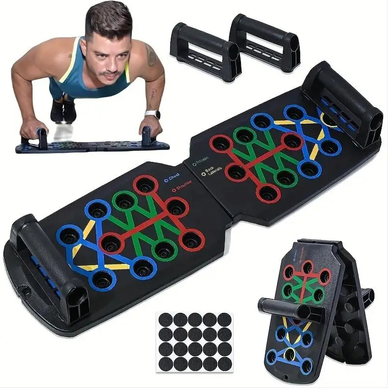 مجموعة لوحة رفع محمولة متعددة  - مراجعة Push Up Board Foldable Multi Function وسعره