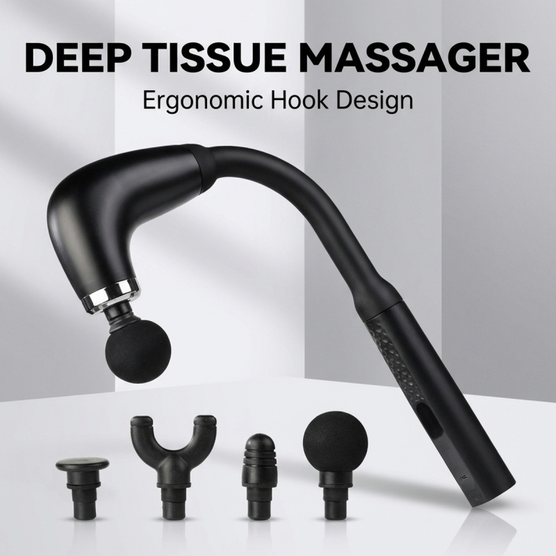 مسدس تدليك كهربائي للعضلات مع  - مراجعة Electric Massage Gun Deep Tissue وسعره