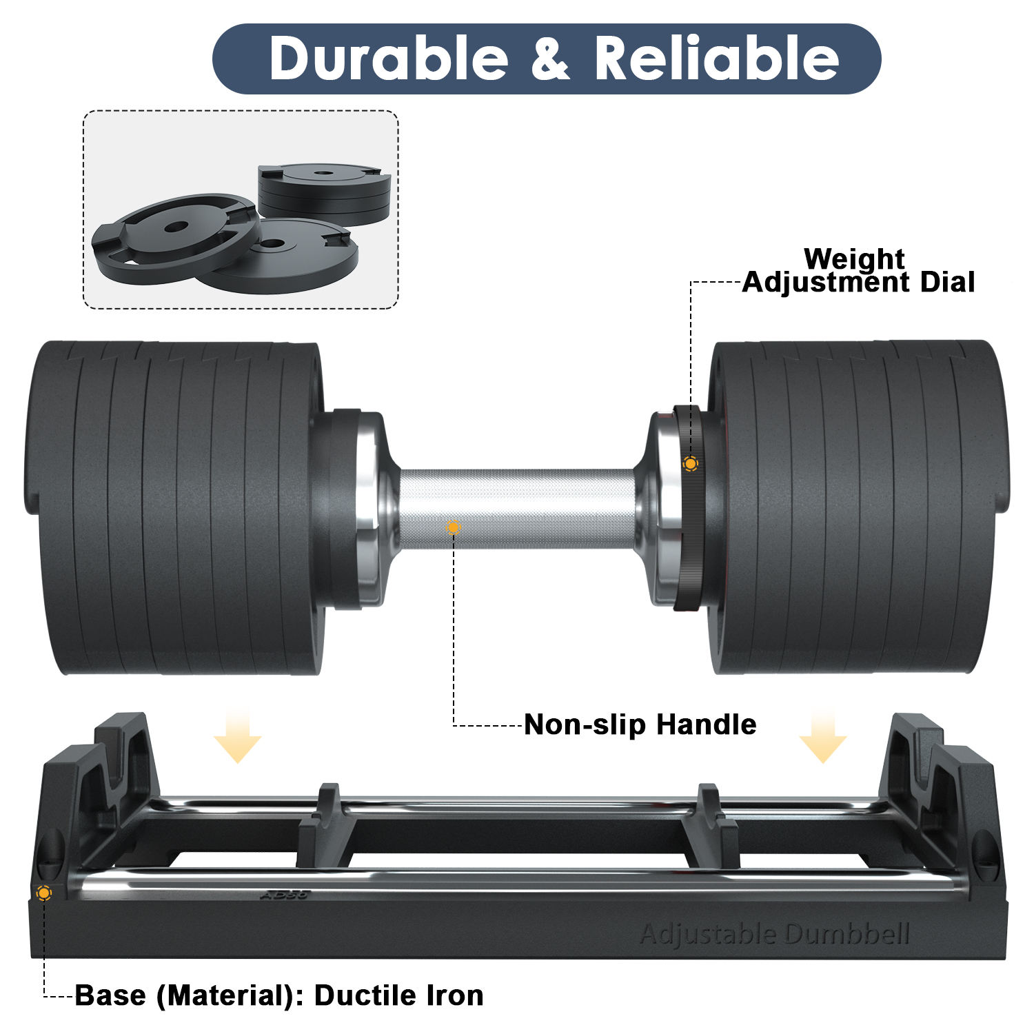 معدات صالة رياضية تجارية 2026، - مراجعة Adjustable Dumbbell Pair 40Kg وسعره
