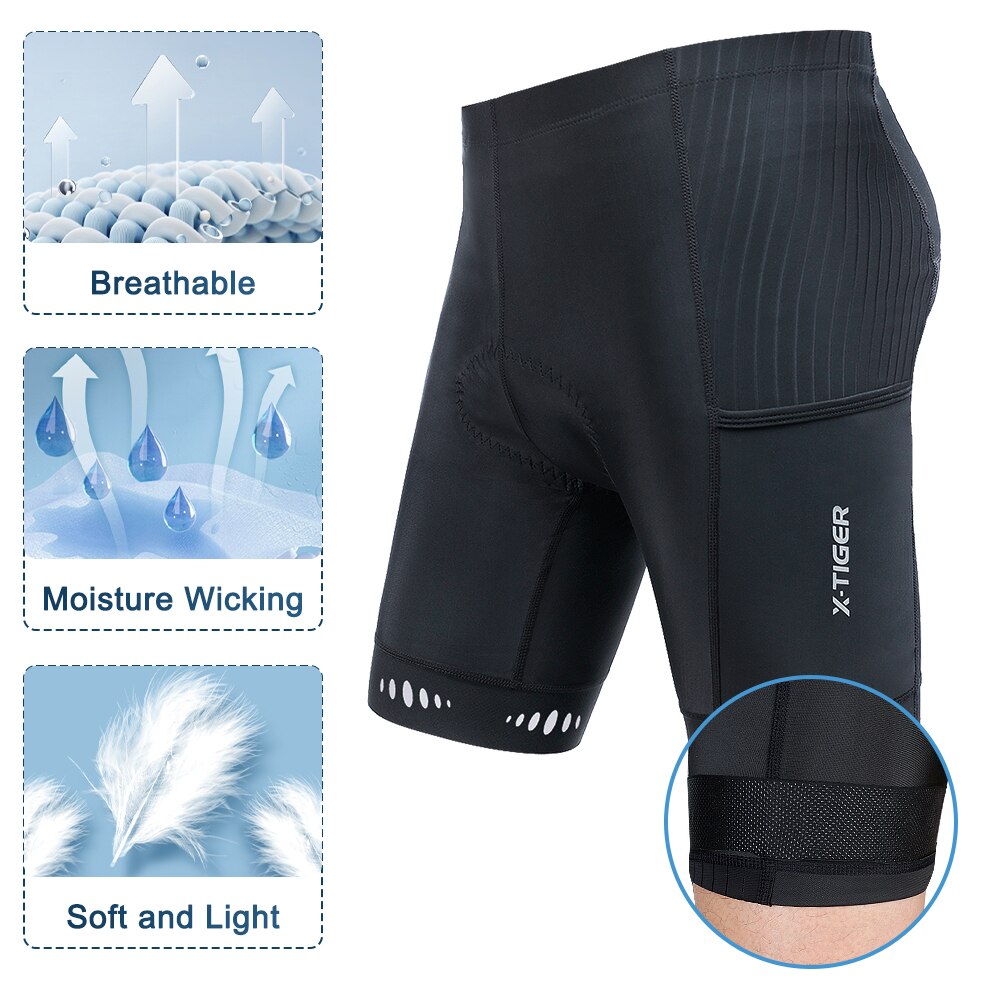 ركوب الدراجات للرجال شورت جيب  - مراجعة Padded Cycling Shorts 5D Gel وسعره