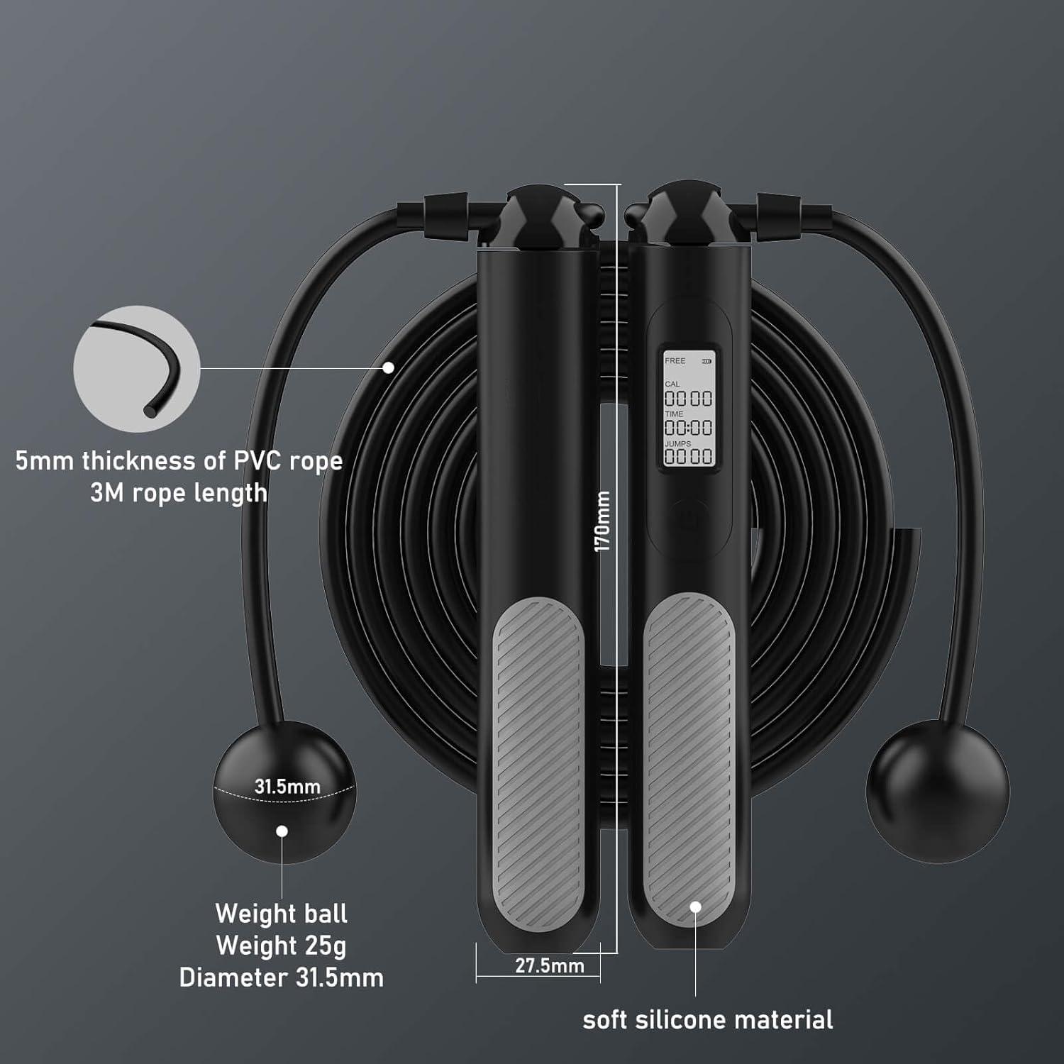 حبل قفز ذكي رقمي 2 في 1 مع عدا - مراجعة Smart Jump Rope Digital Counter وسعره