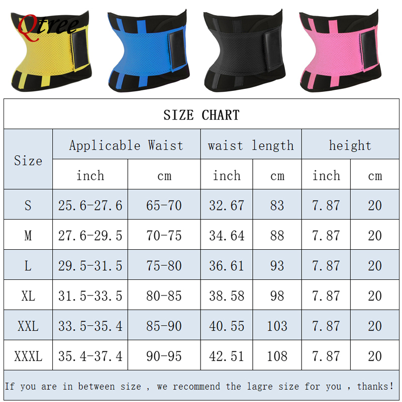 Qtree الساخن النيوبرين مدرب خص - مراجعة Sweat Waist Trainer Belt Neoprene وسعره