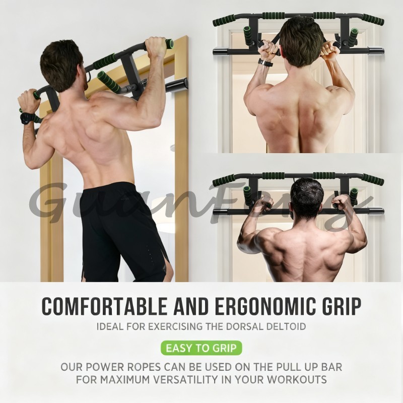 قضيب سحب للتمارين الرياضية بدو - مراجعة Door Pull Up Bar No Screw وسعره