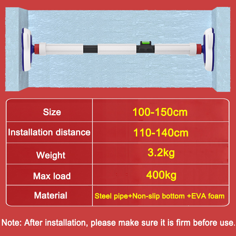 قضيب سحب 100-150 سم للممر، قضب - مراجعة Door Pull Up Bar No Screw وسعره