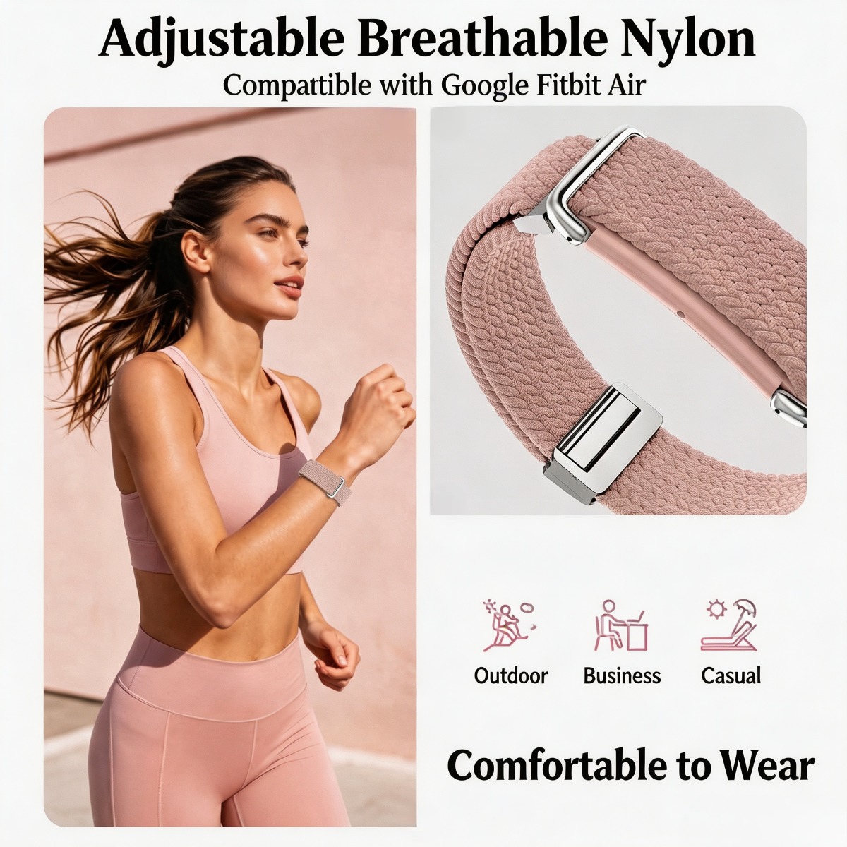 حزام معصم وذراع من النايلون لج - مراجعة Resistance Bands Set With Handles وسعره