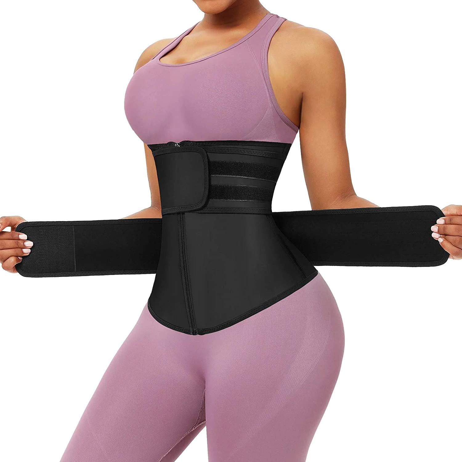 Neopren مدرب الخصر تجريب المتق - مراجعة Sweat Waist Trainer Belt Neoprene وسعره