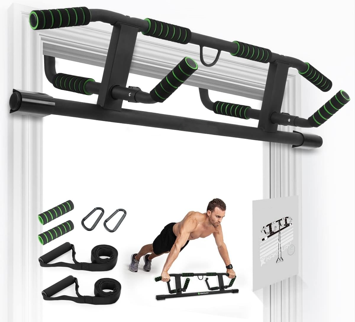 بار سحب للباب بدون براغي، بار  - مراجعة Door Pull Up Bar No Screw وسعره