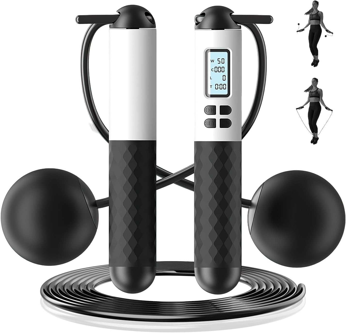 حبل نط لاسلكي 6 سم مع عداد 2 ف - مراجعة Smart Jump Rope Digital Counter وسعره