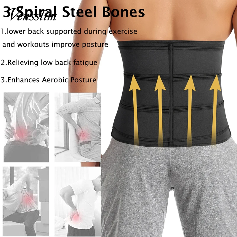 Vensslim الرجال مدرب خصر المتق - مراجعة Sweat Waist Trainer Belt Neoprene وسعره