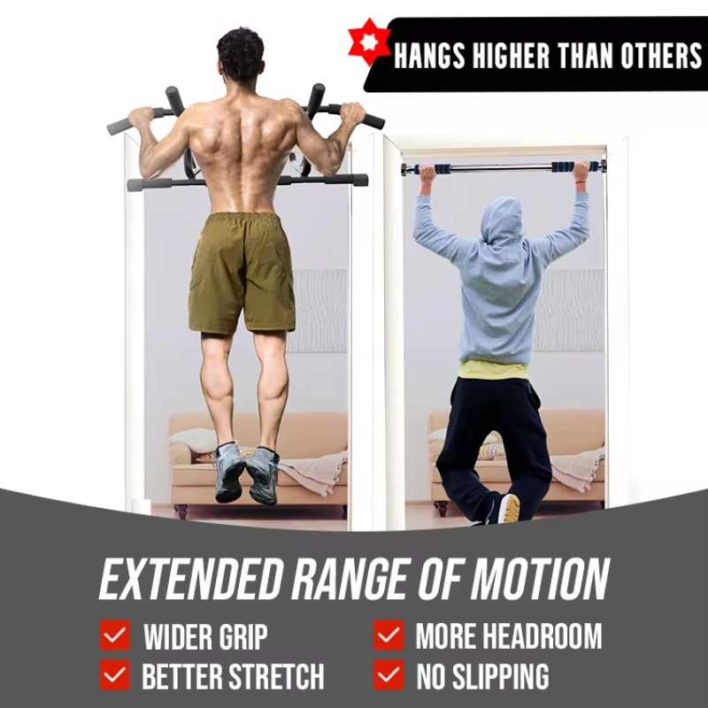 قضيب سحب للأبواب مضاد للانزلاق - مراجعة Door Pull Up Bar No Screw وسعره