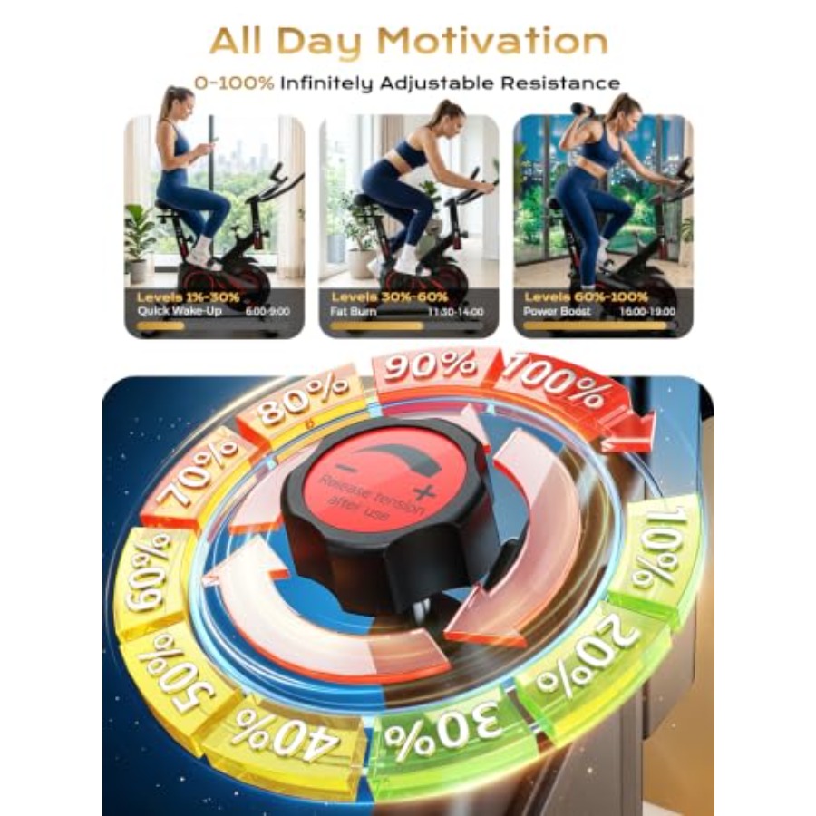 دراجة تمارين منزلية بسعة 350 ر - مراجعة Exercise Bike Magnetic Resistance وسعره