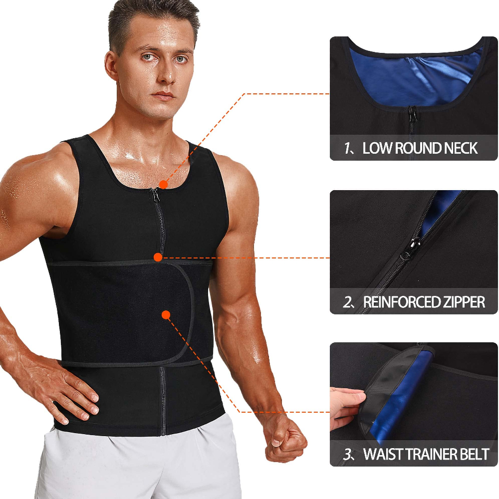 1 قطعة سترة تنحيف الخصر للرجال - مراجعة Sweat Waist Trainer Belt Neoprene وسعره