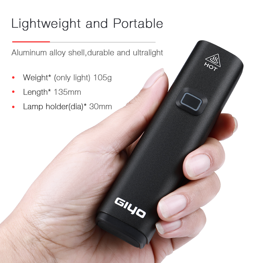 GIYO 1000 لومينز إضاءة دراجة ه - مراجعة Rechargeable Bicycle Headlight 1000 Lumen وسعره