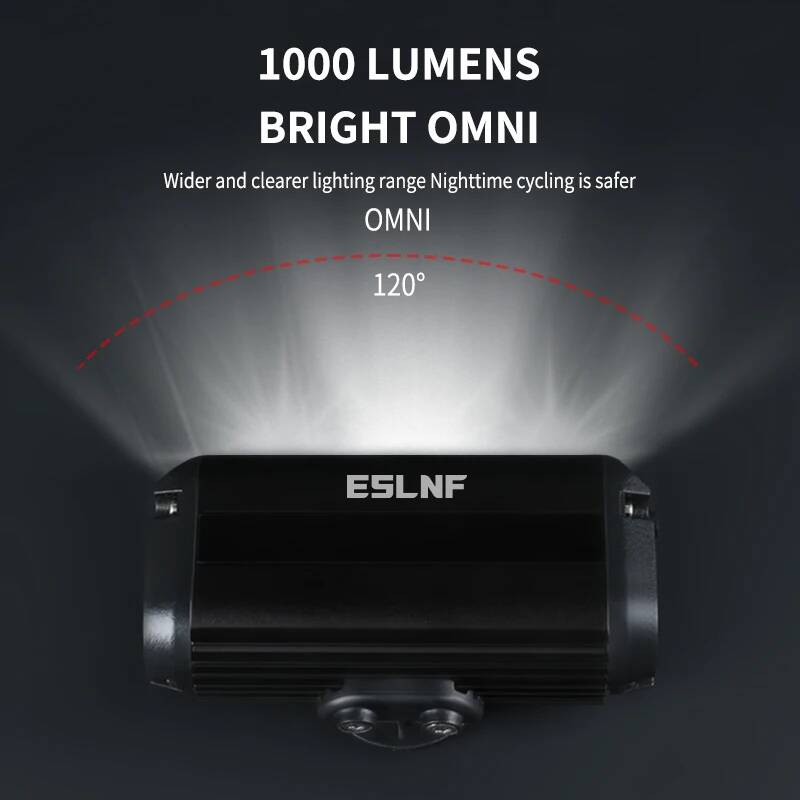 مصباح أمامي للدراجة ESLNF 1000 - مراجعة Rechargeable Bicycle Headlight 1000 Lumen وسعره