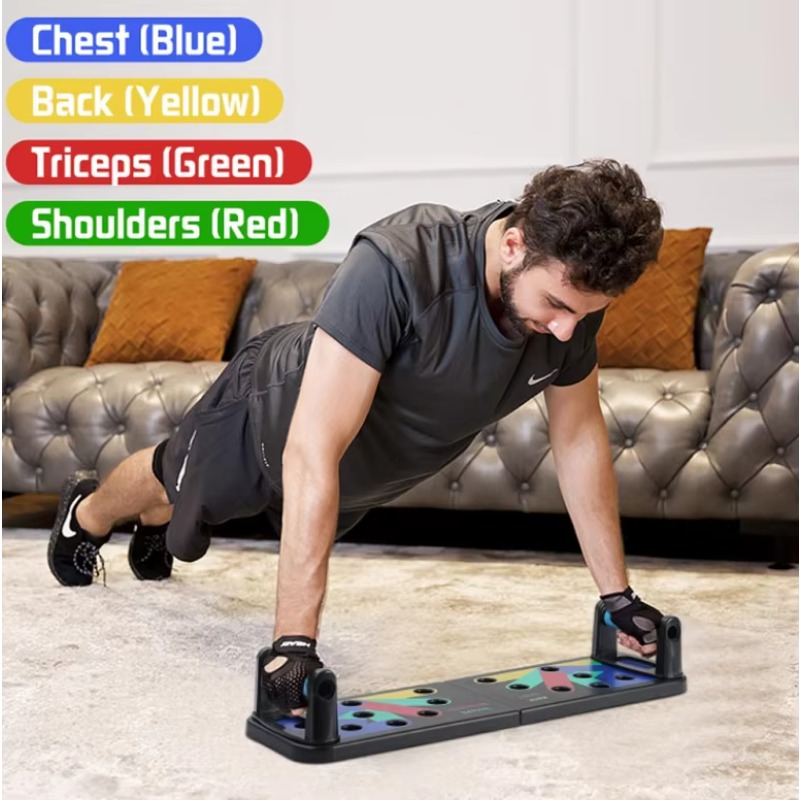 لوح رفع قابل للطي 9 في 1، معدا - مراجعة Push Up Board Foldable Multi Function وسعره