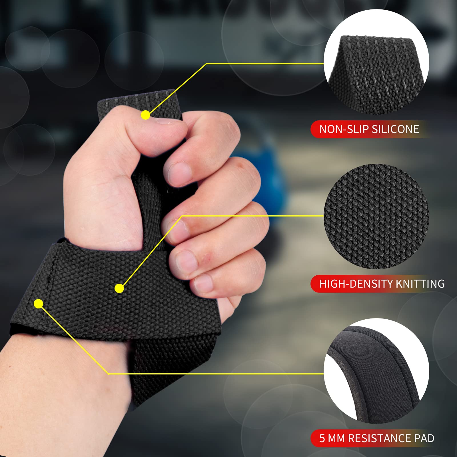 قطعتان من أحزمة رفع الأثقال وق - مراجعة Wrist Wraps Weightlifting Support وسعره