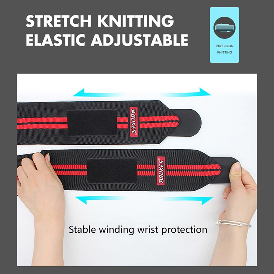 أربطة معصم AOLIKES للياقة البد - مراجعة Wrist Wraps Weightlifting Support وسعره